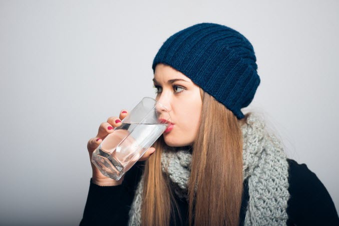 Dehydration actually increases in winter months
