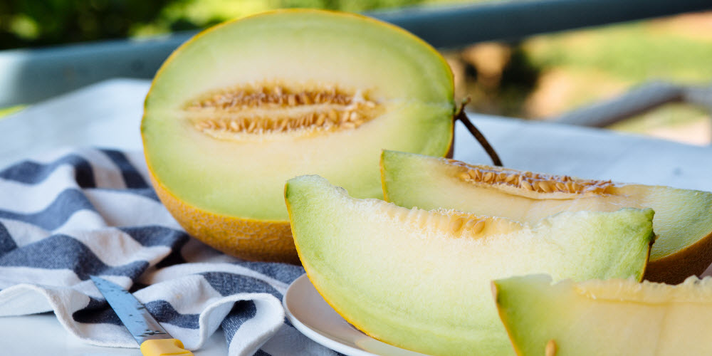 Honeydew melon, cucumber and mint