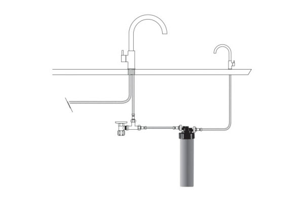 Changing a water filter cartridge is as easy as changing a light bulb